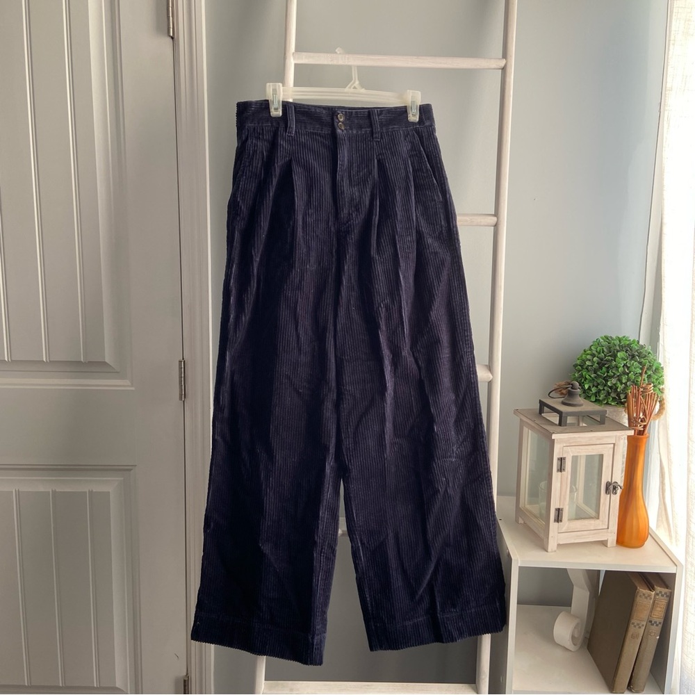 Madewell Women's Navy Wide Leg Pants - Picture 10 of 10